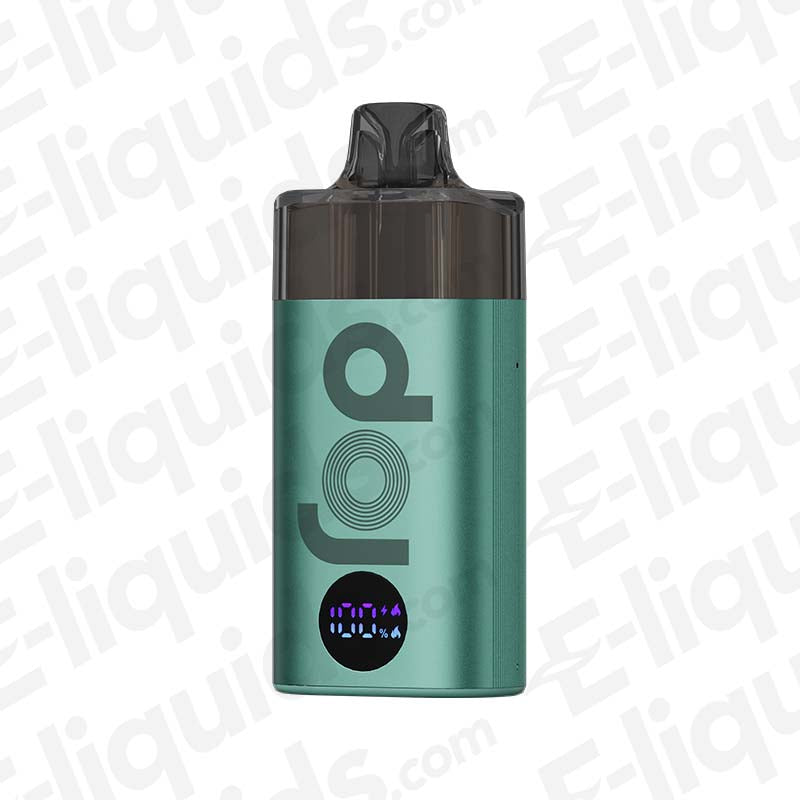 Vaporesso Dojo Blast 6000 vape pod kit in teal color with sleek design and visible digital display.