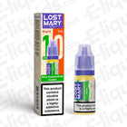 Lost Mary Nic Salt Vape Juice Kiwi Passionfruit Guava in 10ml bottle with 5mg strength, suitable for pod kits and mouth to lung vaping.