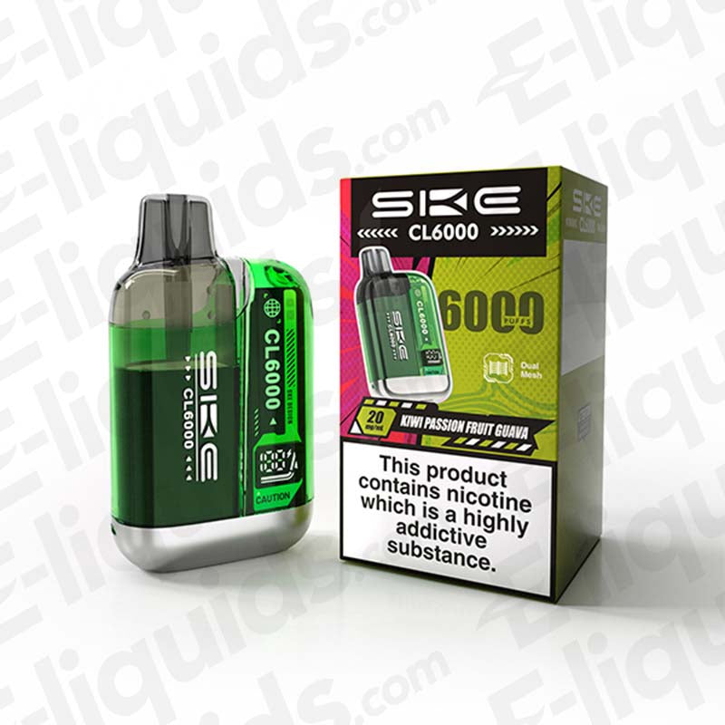 SKE Crystal CL6000 20mg Prefilled Pod Kit Kiwi Passionfruit Guava