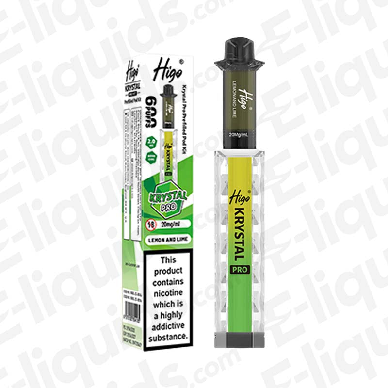 Higo Krystal Pro 20mg Prefilled Pod Kit Lemon & Lime