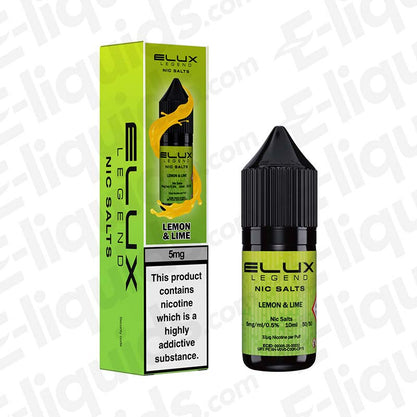 Lemon and Lime Nic Salt E-liquid by Elux Legend