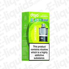 Vaporesso Dojo Blast 6000 Lemon & Lime Pod Packaging, 20mg Nicotine, 6000 Puffs, Corex 2.0 Mesh Coil Technology