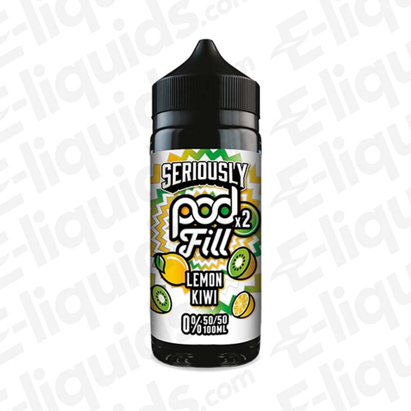 Doozy Vape Co Seriously Pod Fill 2 Lemon Kiwi 100ml Shortfill E-liquid