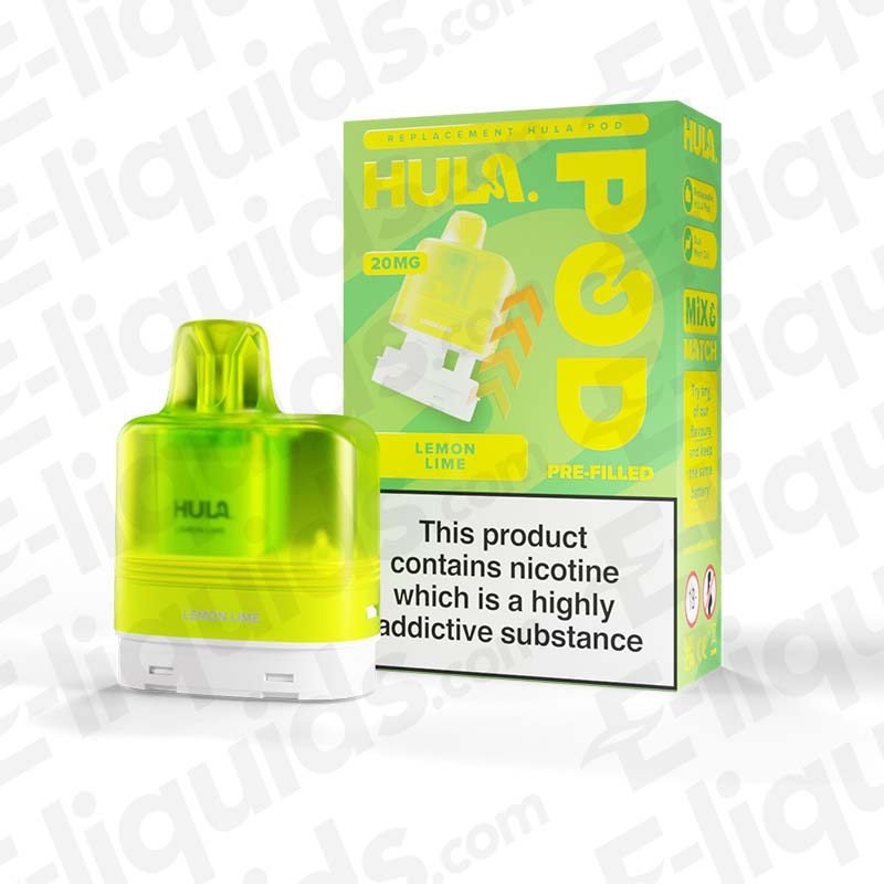 HULA 20mg Prefilled Pods Lemon Lime