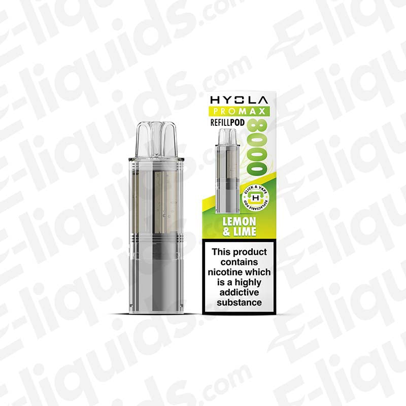 Hyola Pro Max 8000 Lemon & Lime 20mg Prefilled Pods