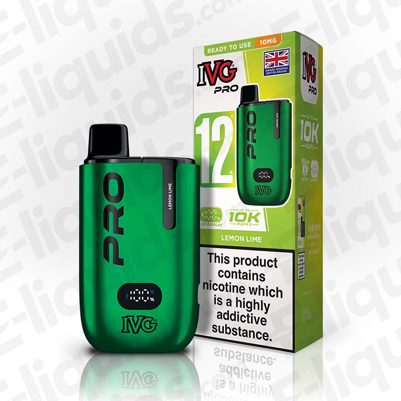 10mg menthol disposable vape IVG Pro 12 10mg Classic Menthol Prefilled Pod Kit
