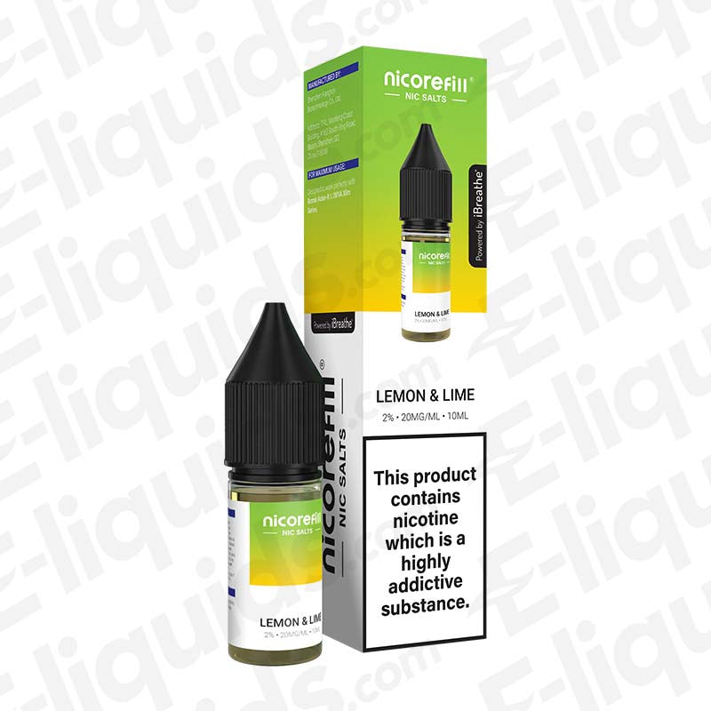 Nicorefill Nic Salts Lemon Lime 20mg Nic Salt E-liquid