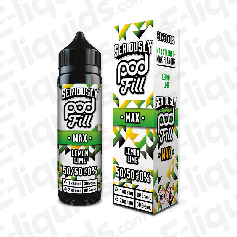 Doozy Vape Co Seriously Pod Fill Max Lemon Lime 40ml Shortfill E-liquid