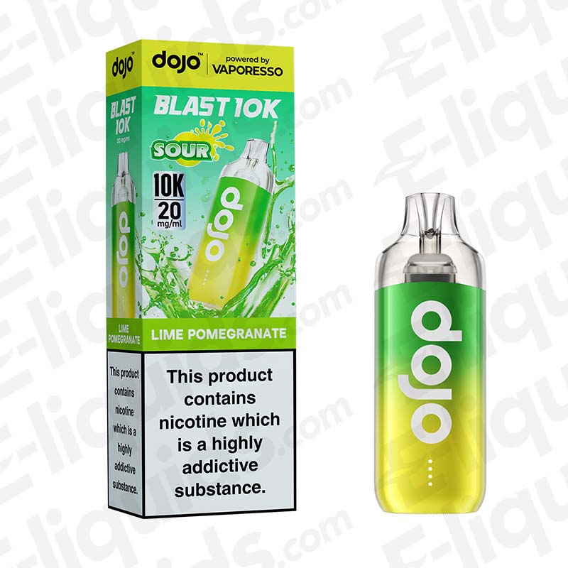 Vaporesso Dojo Blast 10K 20mg Prefilled Pod Kit Lime Pomegranate