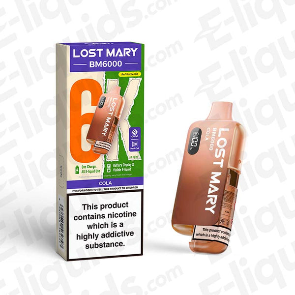 Lost Mary BM6000 Kit | Long-Lasting 12ml Big Puff Vape