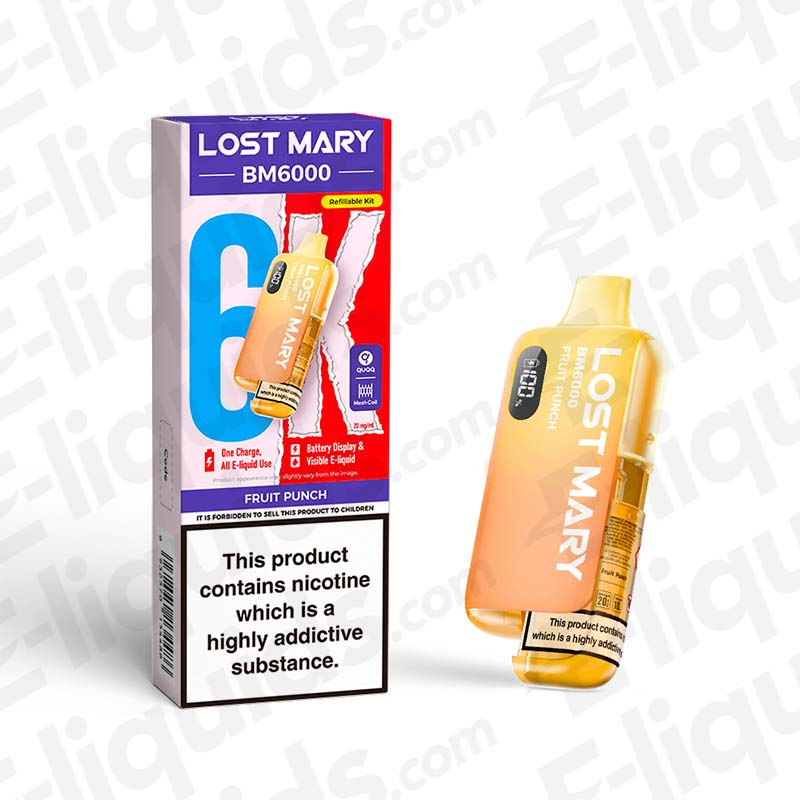 Lost Mary BM6000 Mad Blue Prefilled Pod Kit | Berry Fresh Lost Mary BM6000 Mad Blue Prefilled Pod Kit | Berry Fresh