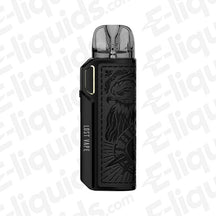 Lost Vape Thelema Elite 40 Pod Kit in sleek black design, featuring ergonomic grip and advanced technology.