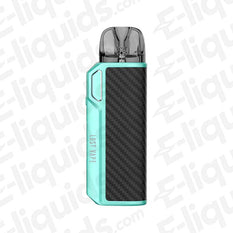 Lost Vape Thelema Elite 40 Vape Pod Kit in turquoise and black, showcasing a sleek and portable design.