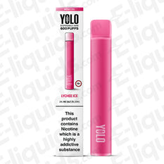 YOLO Mesh M600 20mg Disposable Vape Lychee Ice