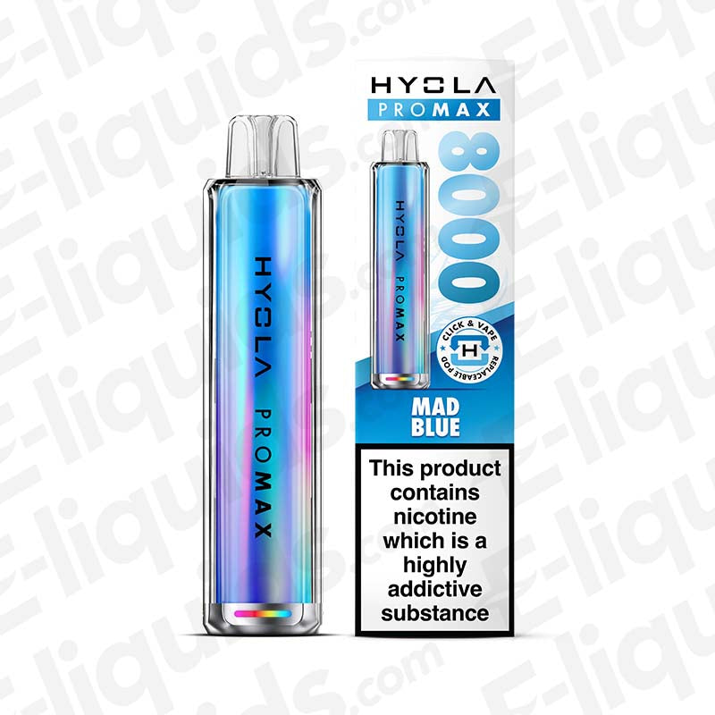 Hyola Pro Max 8000 20mg Prefilled Pod Kit Mad Blue