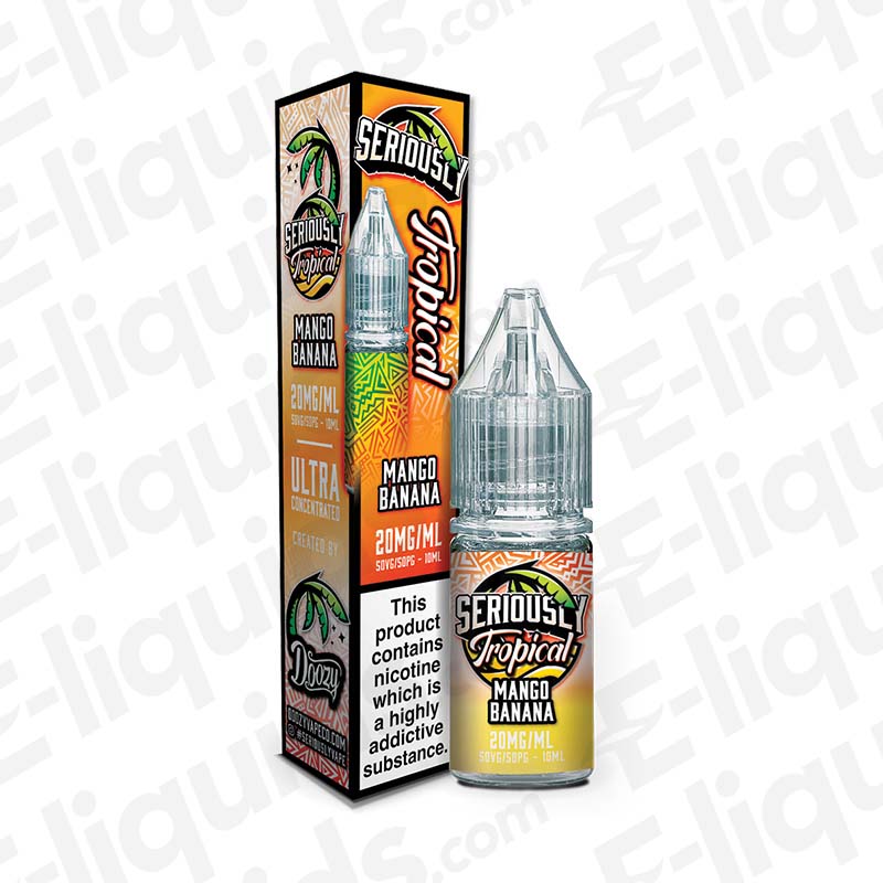 Doozy Vape Co Seriously Tropical Mango Banana 20mg Nic Salt E-liquid