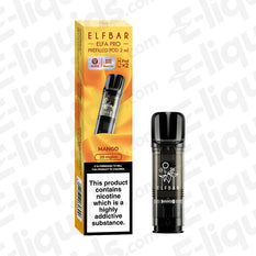 Elf Bar ELFA PRO Pre-Filled Mango Vape Pods with packaging