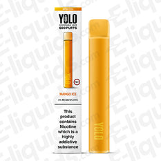 YOLO Mesh M600 20mg Disposable Vape Mango Ice