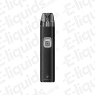 ELF BAR ELFX 2 Matte Black Pod Kit sleek matte black refillable pod device with visible pod top, button control and compact design.