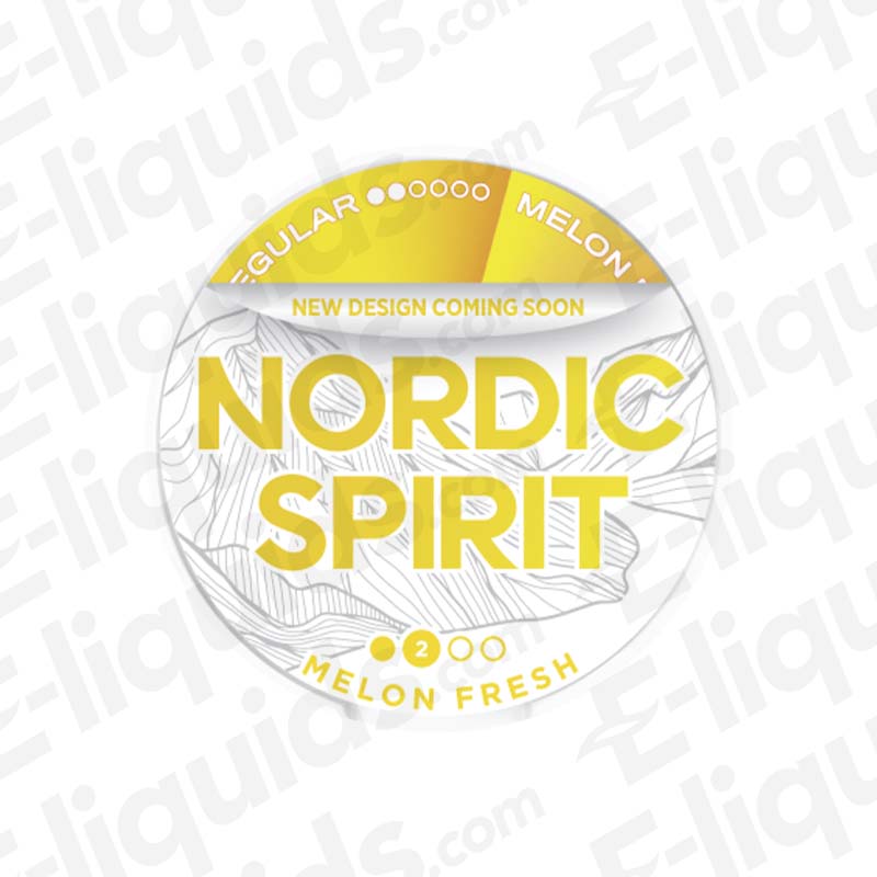 Nordic Spirit Melon Fresh Nicotine Pouches with sweet Melon flavour and 6mg of nicotine per pouch.