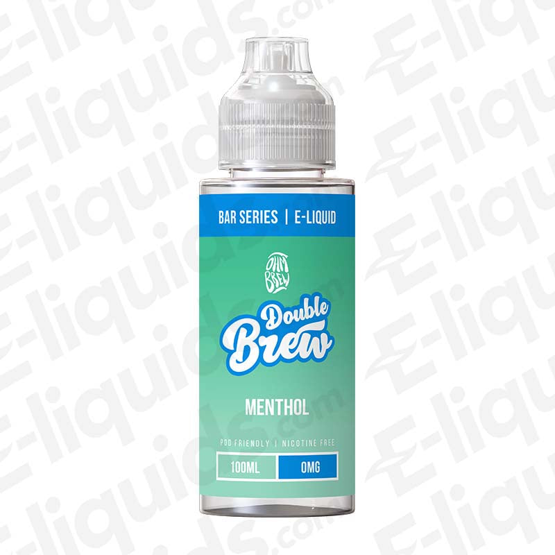 Ohm Brew Menthol Double Brew Bar Series E-liquid 120ml bottle with 50/50 VG/PG blend for nicotine shots.