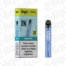 Vaporesso Dojo Blast 2000 Go Pod Kit in menthol flavor, featuring a sleek design and 2,000 puffs capacity.
