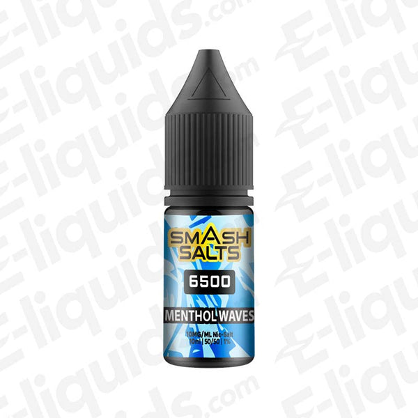 Smash Salts 6500 Menthol Waves 10mg Nic Salt E-liquid
