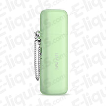 Lost Vape Ursa Cap Vape Pod Kit in mint green with a chain for easy carrying