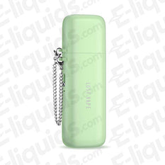 Lost Vape Ursa Cap Vape Pod Kit in mint green with a chain for easy carrying