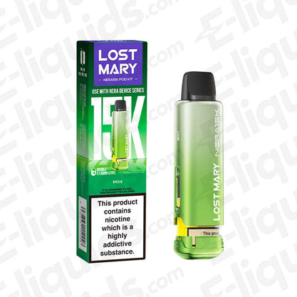 Lost Mary NERA15K Mint 20mg Pre-Filled Vape Pod