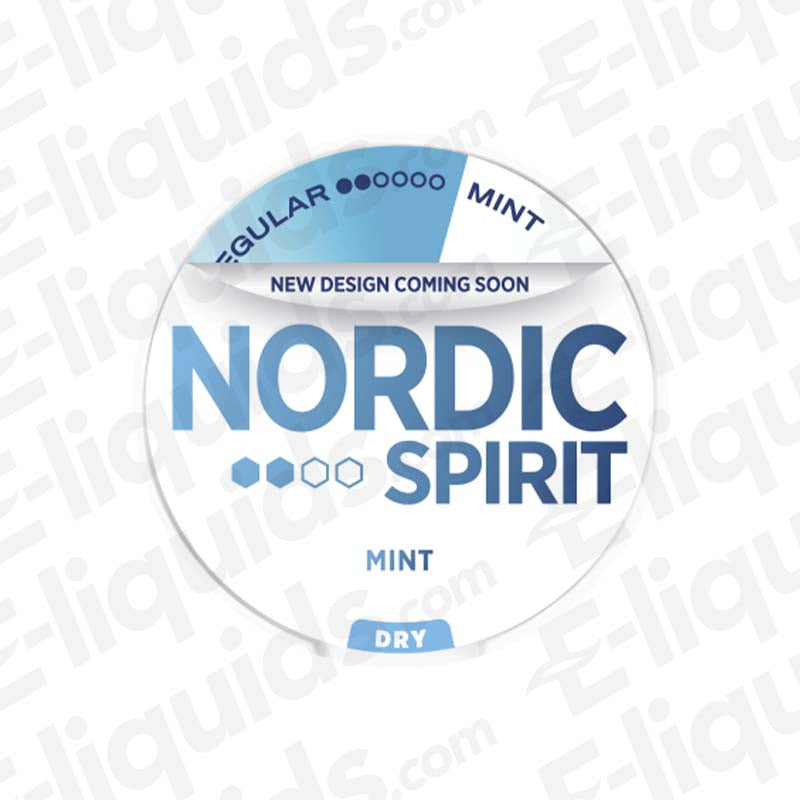 Nordic Spirit Mint Nicotine Pouches with crisp Menthol flavour and 6mg of nicotine per pouch.