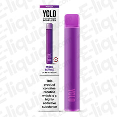 YOLO Mesh M600 20mg Disposable Vape Mixed Berries