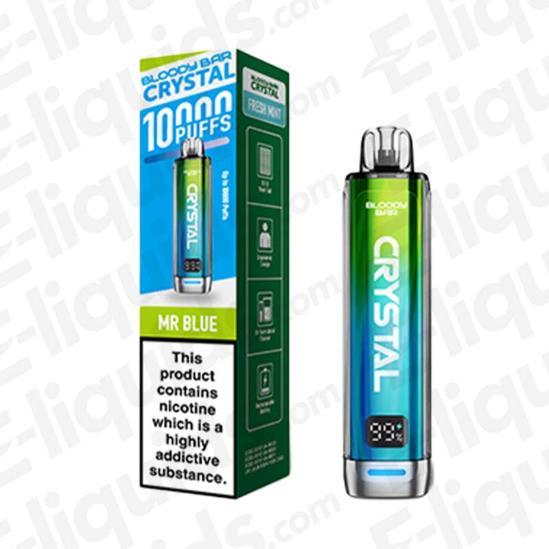 Bloody Bar Crystal 10K 20mg Prefilled Pod Kit Mr Blue