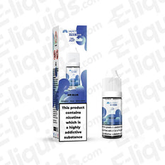 Mr Blue Nic Salt E-liquid by Hayati Pro Max in 10mg bottle with blue fruit flavor, perfectly balanced for smooth vaping.
