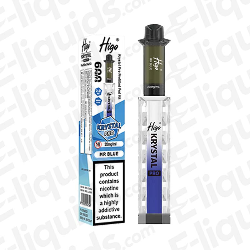 Higo Krystal Pro 20mg Prefilled Pod Kit Mr Blue