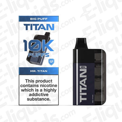 TITAN 10K Legal Big Puff Disposable Vape Mr Titan