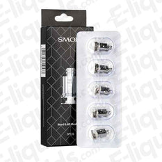 Pack of 5 Smok Nord Replacement Vape Coils, compatible with Nord Pod, AIO Kit 19 and 22, for MTL and sub-ohm vaping.