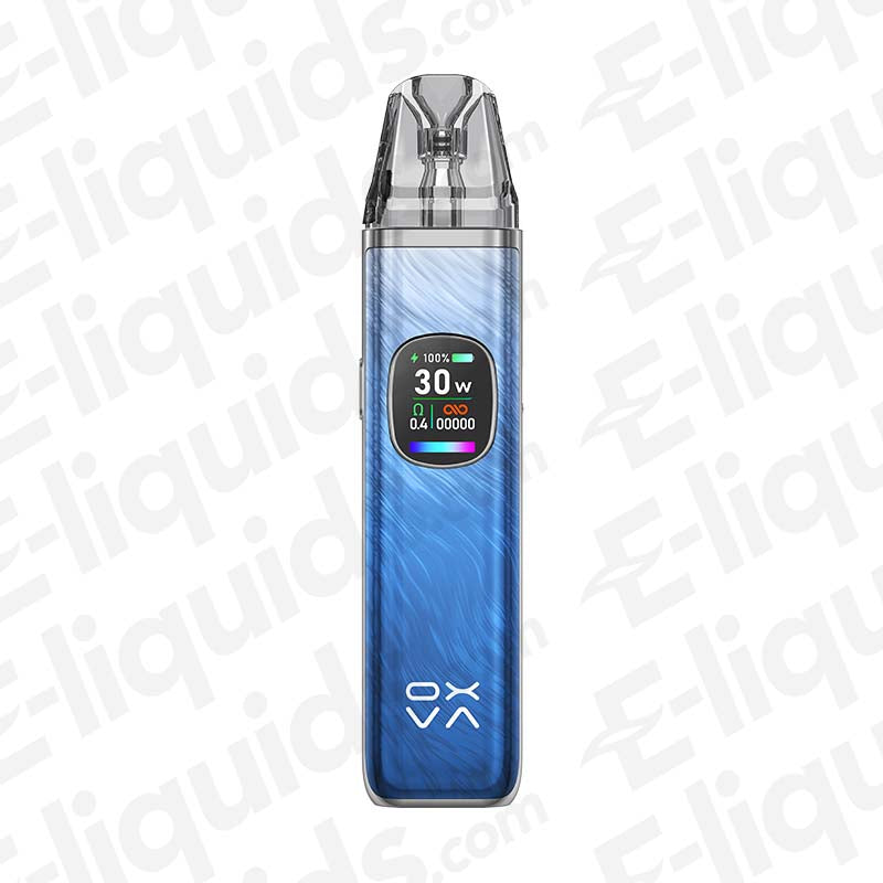 OXVA Xlim Pro 2 Pod Kit in Ocean Blue, featuring a compact design with 1300mAh battery and fast USB-C charging technology.