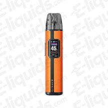 ELFBAR ELFX Pro Classic Edition Vape Pod Kit in orange with turbo feature and digital display.