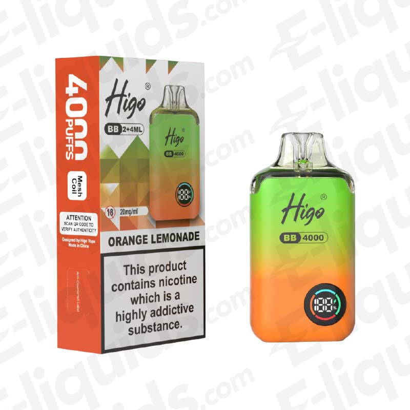 Higo BB 4000 20mg Prefilled Pod Kit Orange Lemonade