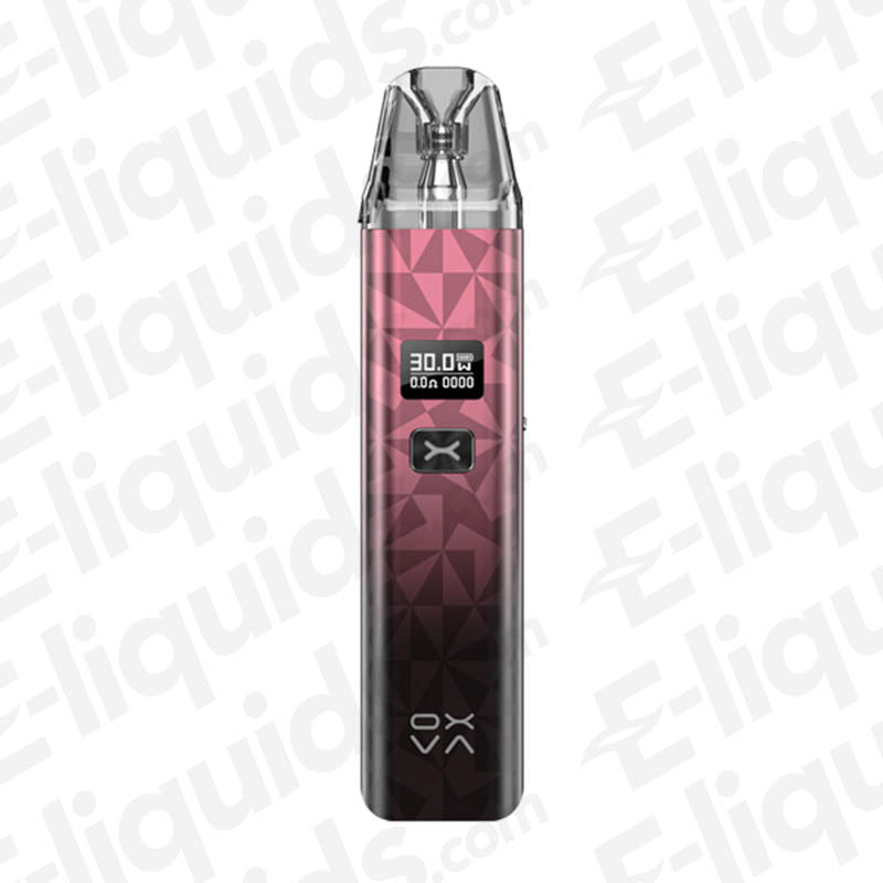 Oxva Xlim Classic Pod Vape Kit in sleek pink design, featuring digital display and compact shape for MTL vaping.