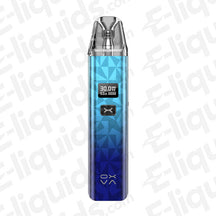 Oxva Xlim Classic Pod Vape Kit in blue, featuring 30W power output and digital display.