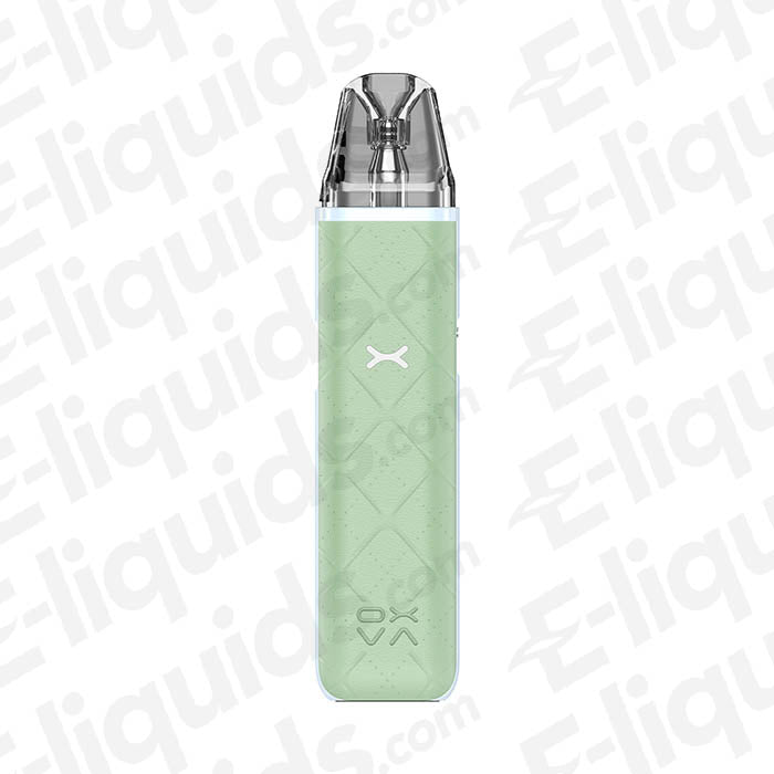 OXVA Xlim Go Pod Vape Kit in mint green color with sleek design and signature branding.