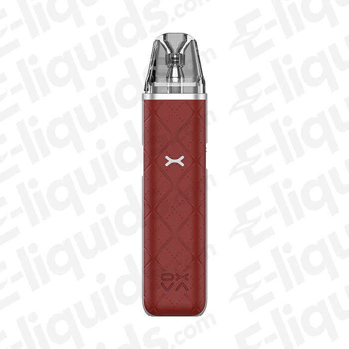 OXVA Xlim Go Pod Kit in red, featuring a sleek design and robust performance for ideal vaping experience.