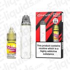 White OXVA Xlim Go Vape Pod Kit and OX Passion Pina Daiquiri Nic Salt E-liquid Bundle