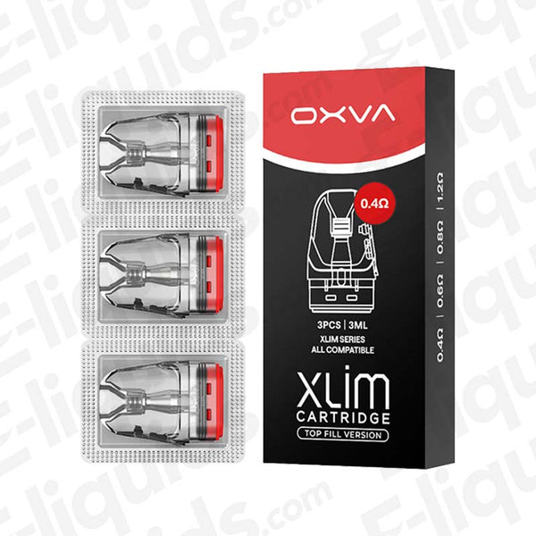 OXVA Xlim XL Top Fill Cartridge 0.4 Ohm (Pack of 3)