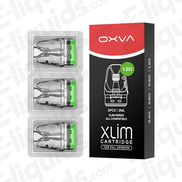 OXVA Xlim XL Top Fill Cartridge 1.2 Ohm (Pack of 3) | E-liquids.com OXVA Xlim XL Top Fill Cartridge 1.2 Ohm (Pack of 3) | E-liquids.com