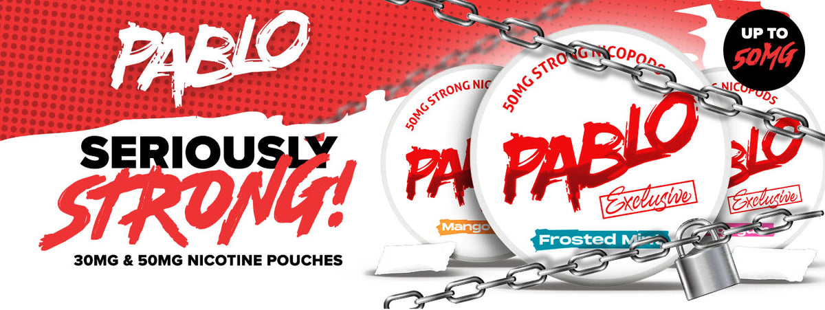 Exclusive 50mg Range Nicotine Pouches by Pablo Available to Order Now