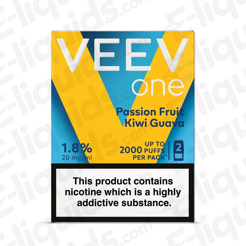 VEEV One Passionfruit Kiwi Guava 20mg Prefilled Pods
