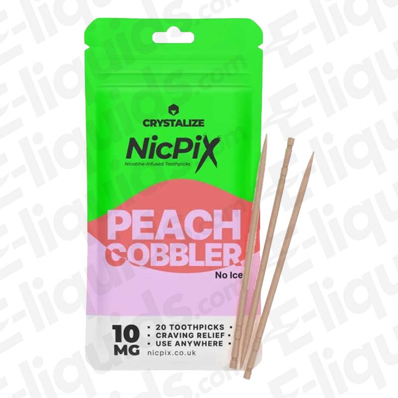 NicPix Nicotine Toothpicks Peach Cobbler